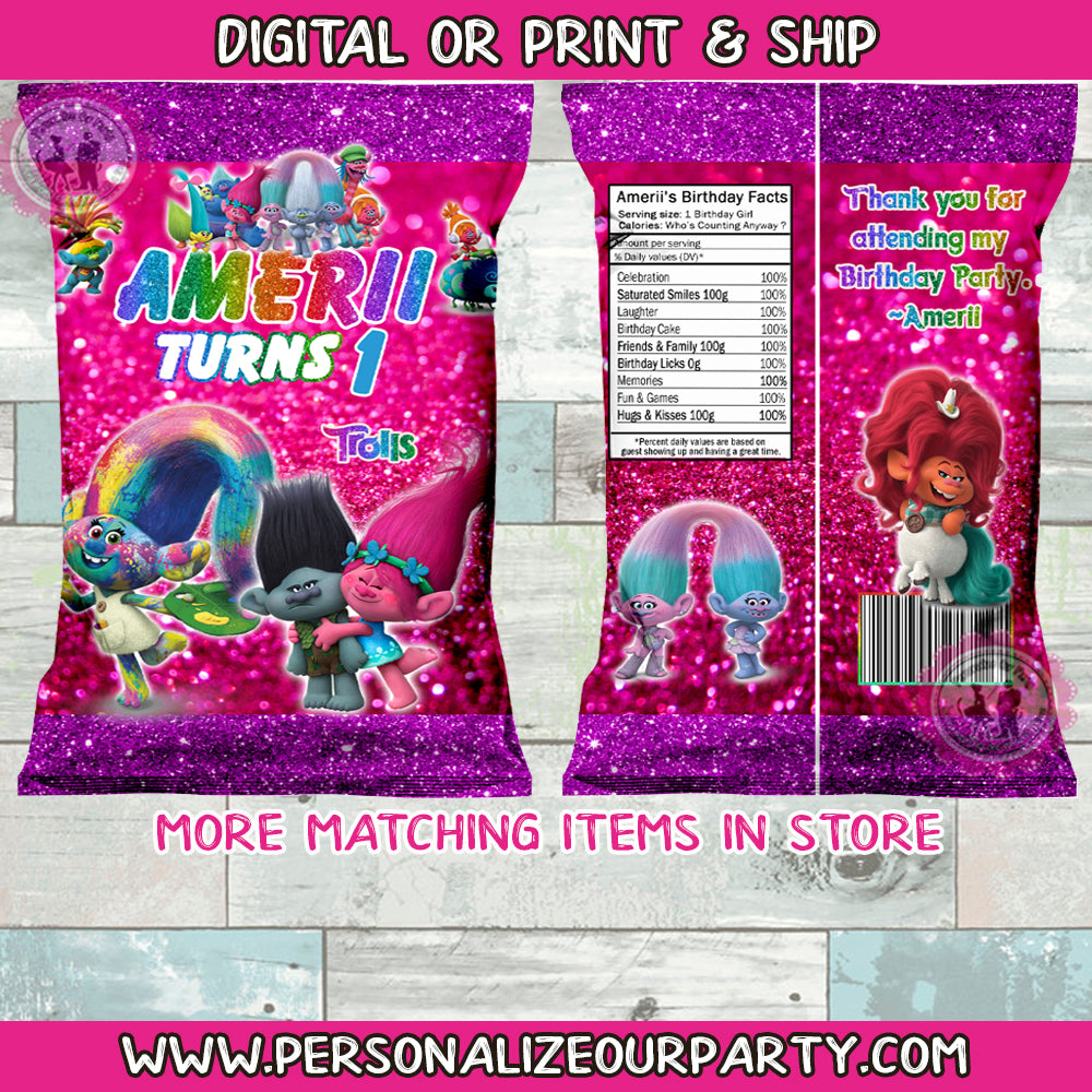 Designer Chip Bag Wrapper Digital File Only -  Norway